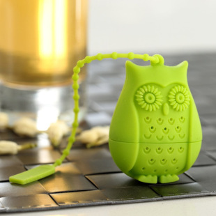 Wholesale Silicone Owl Tea Maker Macaron Color Silicone Tea Maker Gift Owl Silicone Tea Bag