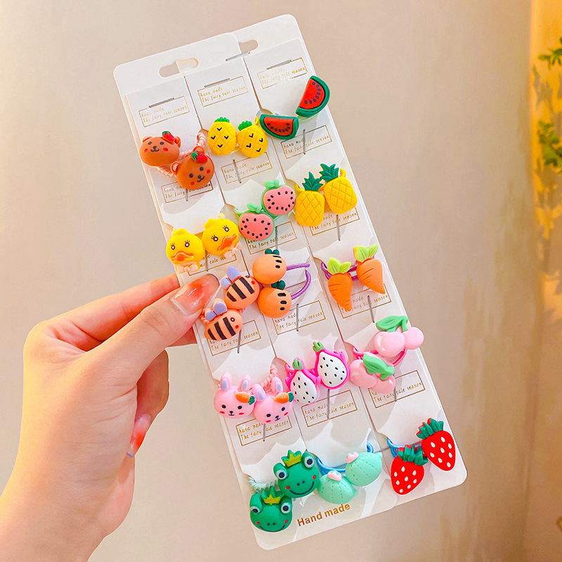 Ligas de cabello elásticas para niñas, colores de caramelo, suaves y resistentes, accesorios infantiles