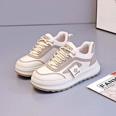 2025春季小白鞋新款韩版in女学生厚底增高运动板鞋休闲街拍女板鞋