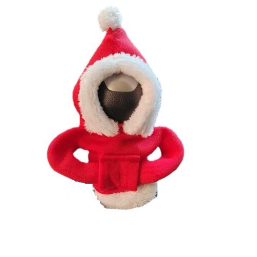 Cross-border car gear handle cover gear lever small sweatshirt hooded creative gear lever Santa Claus gear cover hanging gear cover