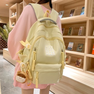 Junior High School Schoolbag Japanese Ins College Style Backpack for College Students New Large Capacity Backpack for Middle School Students