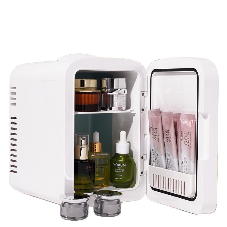 Nuevo refrigerador de belleza transfronteriza LED espejo mini pequeño 4L6L refrigerante inteligente de control de temperatura para automóviles domésticos
