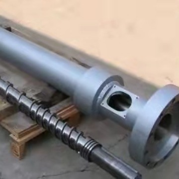 东莞厂家   φ60规格 挤出PU气动管用挤出机螺杆机筒