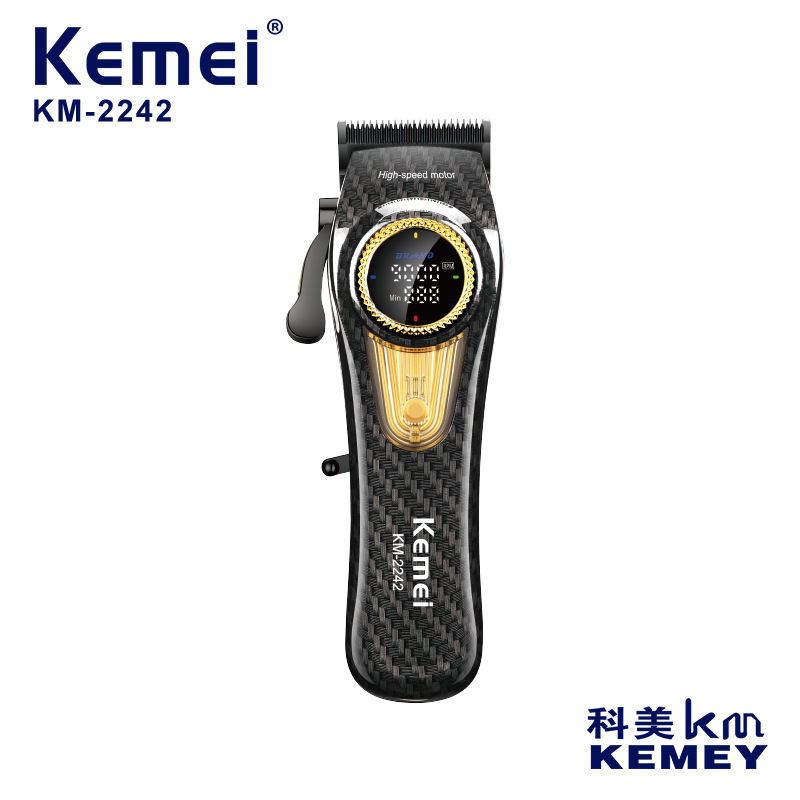Kemei cortador de pelo KM - 2242 cabeza de afeitar tijeras de corte de pelo eléctricas tijeras de corte de pelo eléctricas sin escobillas para salón de peluquería