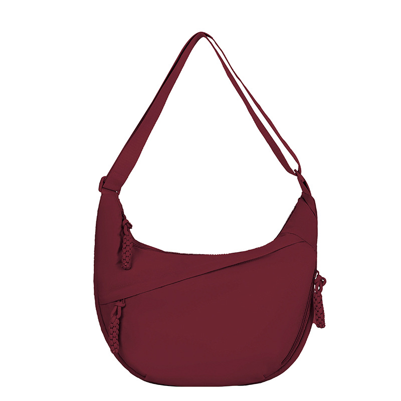 Fashion Lightweight Large Capacity Shoulder Bag For Women, Waterproof Nylon Crossbody Dumpling Bag For Students And Commuting - Thumbnail 4