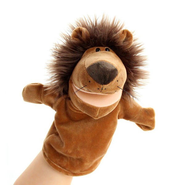 cartoon plush hand puppet