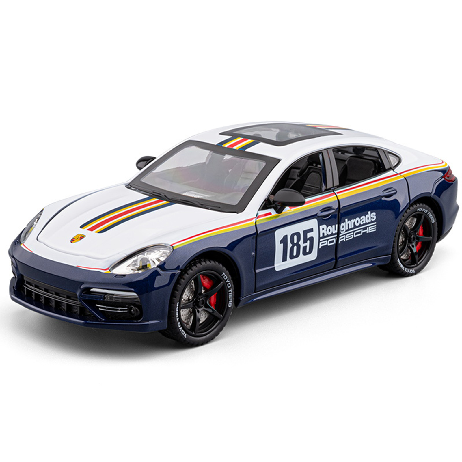Simulación 1:24 Tiempo garantizado Paramera Track Versión en aerosol Aleación Modelo de carreras Iluminación Decoración exquisita Generación al por mayor