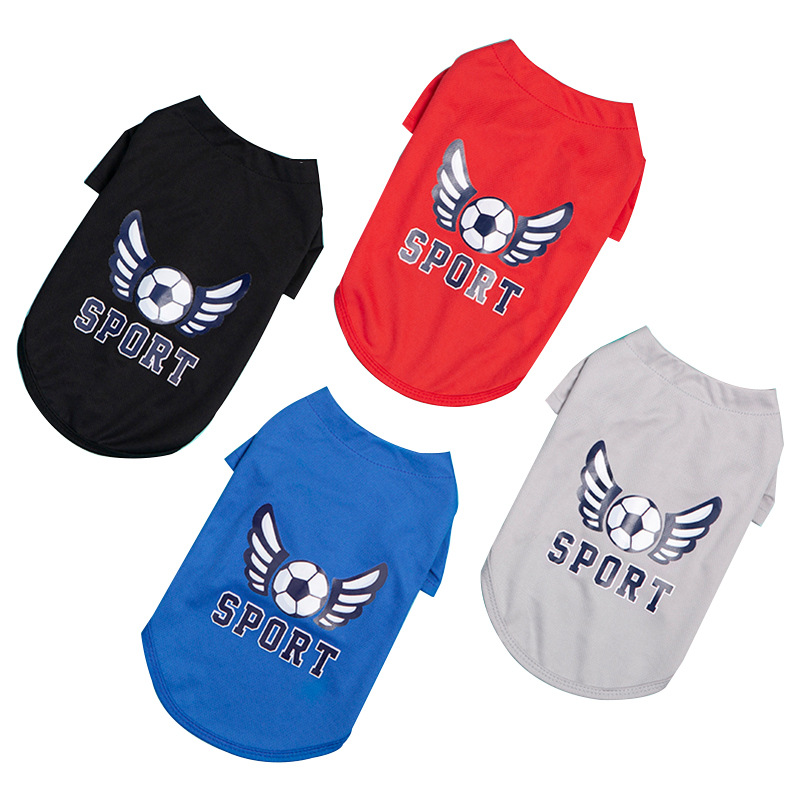 애완 동물 대형, 중형 및 소형견 골든 리트리버 봄 여름 자외선 차단 조끼 월드컵 유니폼 농구 의류 고양이 용품