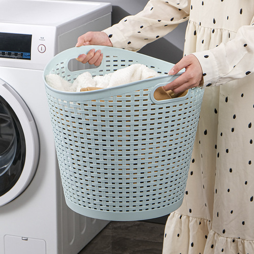 Simple dirty clothes storage basket household stackable dirty clothes basket laundry basket Japanese style plastic dirty clothes basket storage basket