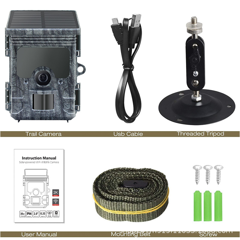 Title 1, 46MP Solar Infrared Induction Hunting Camera. C...