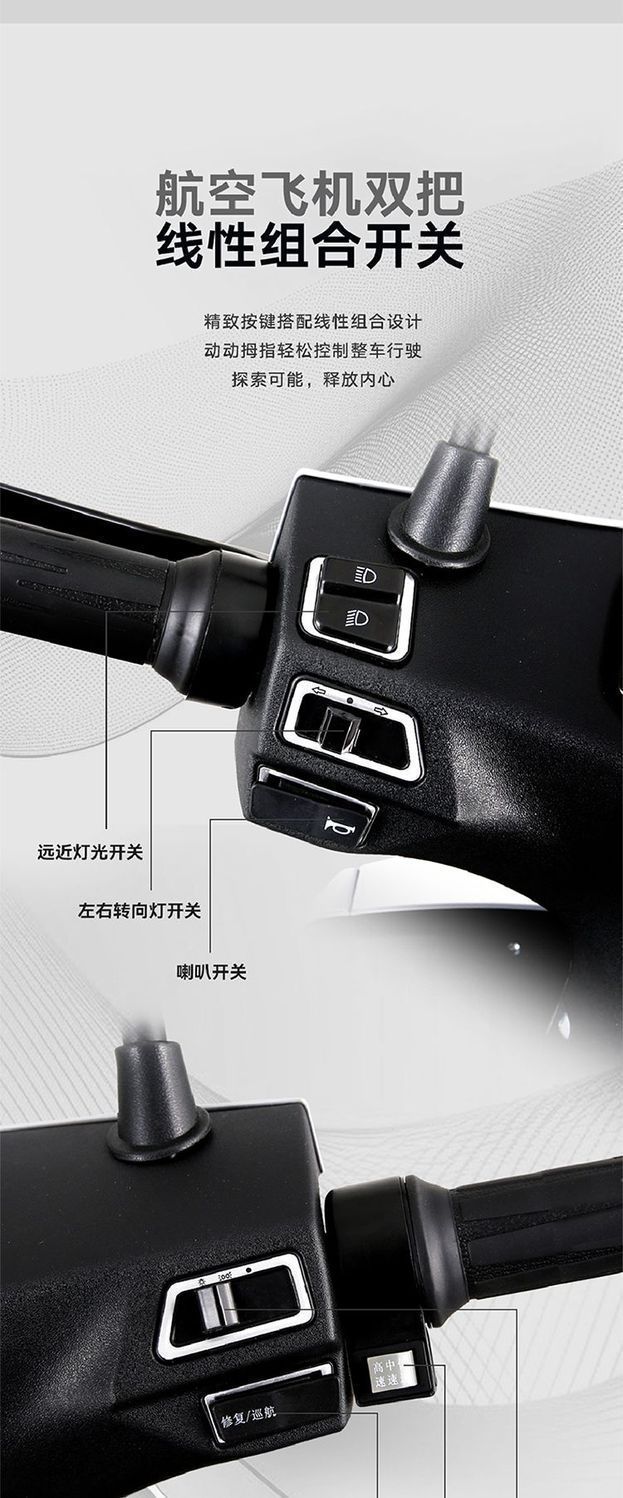 72V 32AH Electric Motorcycle 1200W High Power Long Range