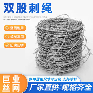 Wholesale Anti-Climb and Anti-Theft Hot-Dip Galvanized Double-Strand Barbed Wire Circle Zone Barbed Fence Anti-Climb Net Stainless Steel Barbed Wire Barbed Wire