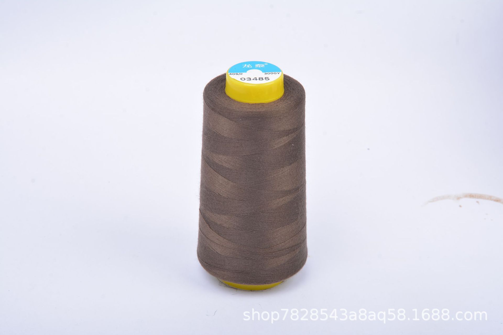 402 Liu Qing 3000 yardas línea de costura serie marrón línea especial de fábrica de ropa línea de máquina de coser de alta velocidad