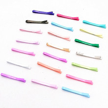 1.5CM烤漆彩色迷你一字夹小女孩玩具娃娃发夹宠物发夹泰迪狗发卡