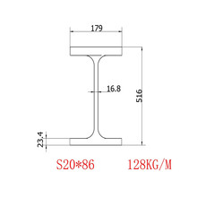 美标工字钢S20规格516*179*16.8*23.4理算重量批发零售价格