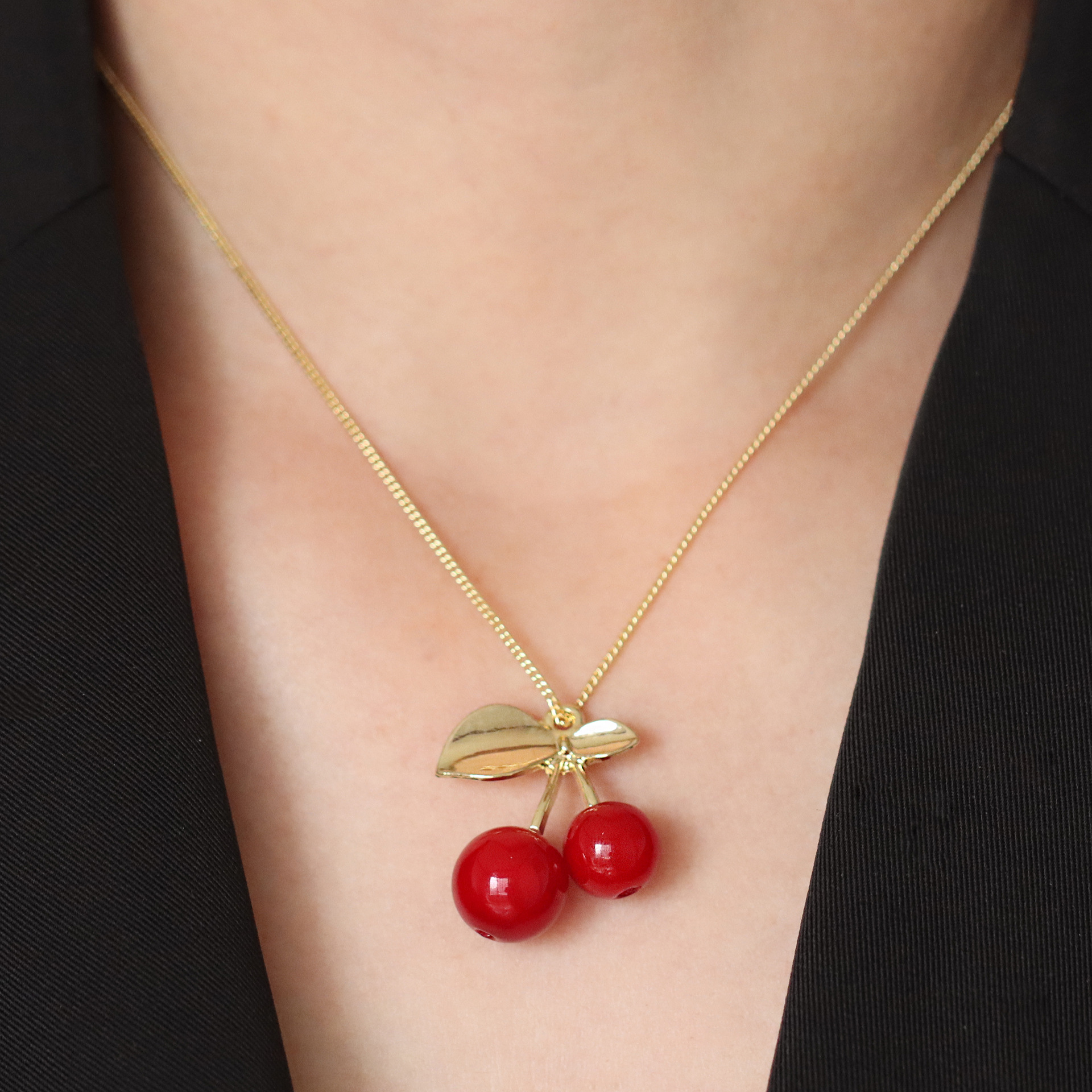 8g Weight Pendant Jewelry Making Type 20*28mm, 25 * 29mm, 30*33mm Jewelry Making Size DIY Jewelry Accessories Classification 1 Piece Quantity Copper Material Cherry, Heart Shape Pattern Enamel Design Simple Style Style 1 Piece 20*28mm 25 * 29mm 30*33mm Copper Cherry Heart Shape Pendant 无