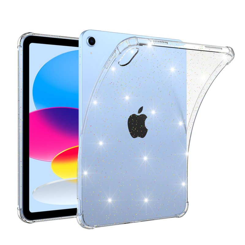 Suitable for Apple iPad Air11 Tablet Protective Case 11inch A16 Anti-Fall Glitter Airbag Transparent Mini7 Case