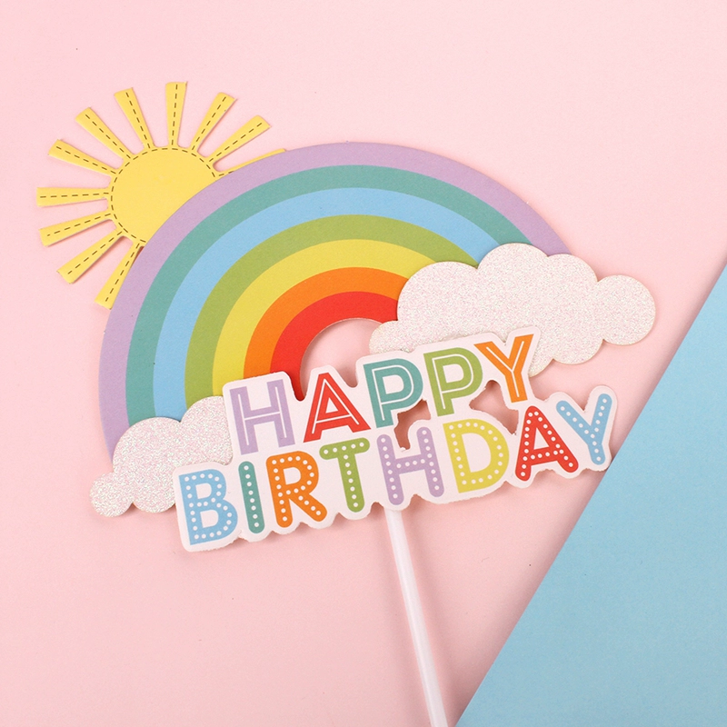 English Birthday Happy Cartoon Balloon HB Love Gift Box Birthday Happy Cake Account Crown Crown милые звезды