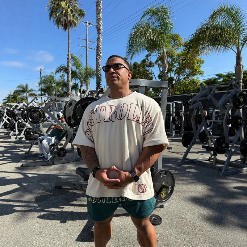 Kontrolledinsanity Men's Oversized T-Shirt Gym Sports Fitness Quick-Drying Breathable Loose Short Sleeve