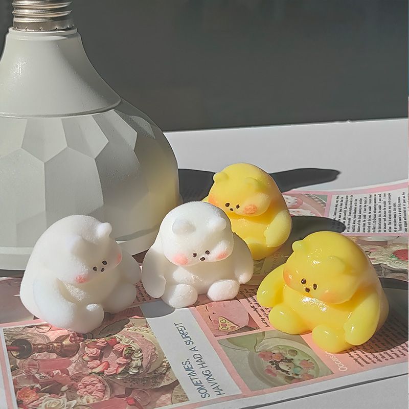 Gatito queso rebote lindo descompresión gato gato descompresión grueso juguete para estudiantes pequeño libro rojo mismo barro