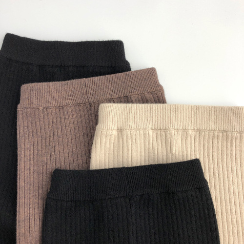Versatile~pp comfortable~Autumn and winter children's woolen leggings large stretch men's and women's knitted casual outer wear