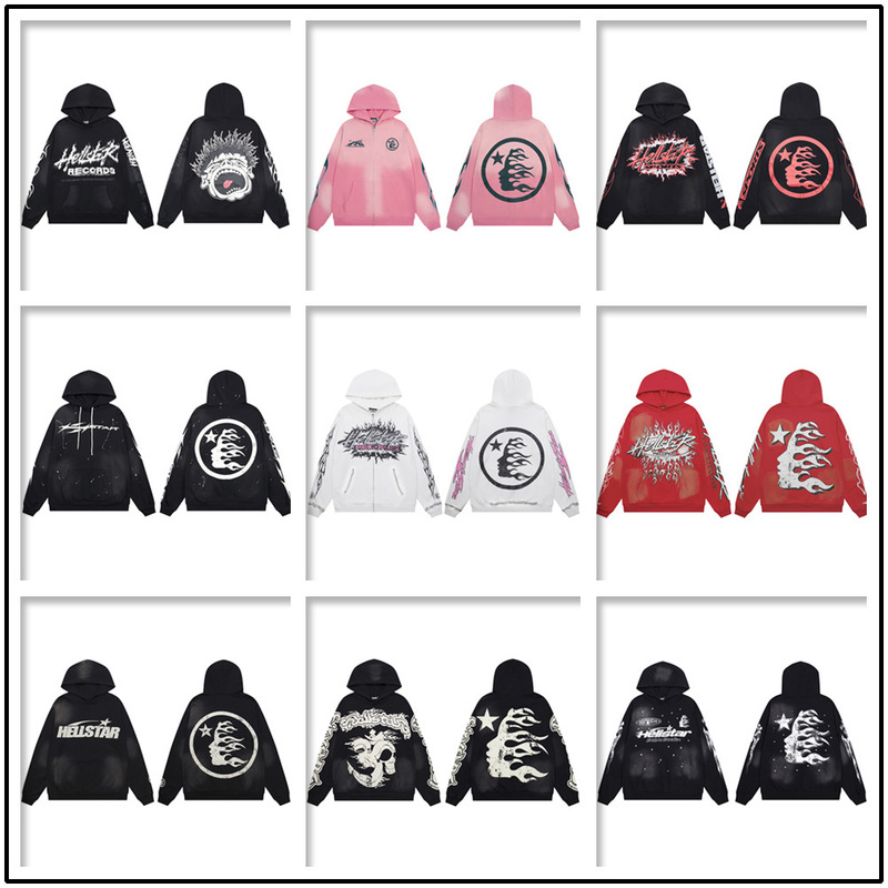 Real Shot of European and American Trendy Brand High Street Ins Same Style Retro Washed Distressed Hooded Sweatshirt Trendy Hoodie