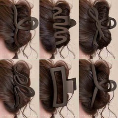 ヘアクリップ 女性用 後頭部用 2025年新作 大きめシャーククリップ 高級感 ヘアグリップ ヘアピン ヘアアクセサリー