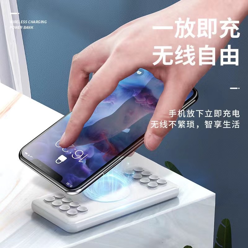 carga rápida portátil de doble salida de gran capacidad para viajes al aire libre fuente de alimentación móvil de carga de tesoro de absorción de larga duración de la batería para teléfono móvil