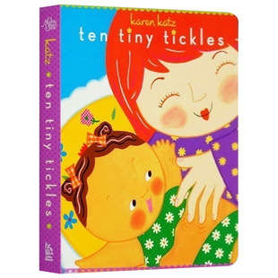 10 scratching numbers book Ten Tiny Tickles English version picture book Karen Katz Karen Katz