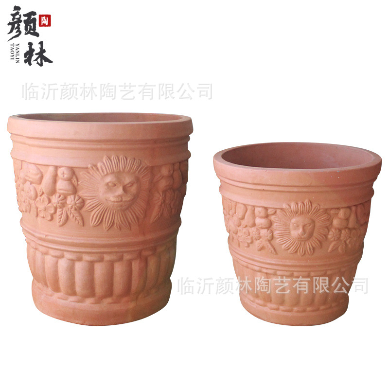 maceta de cerámica roja maceta de barro maceta de terraza maceta de gran tamaño maceta de gran tamaño