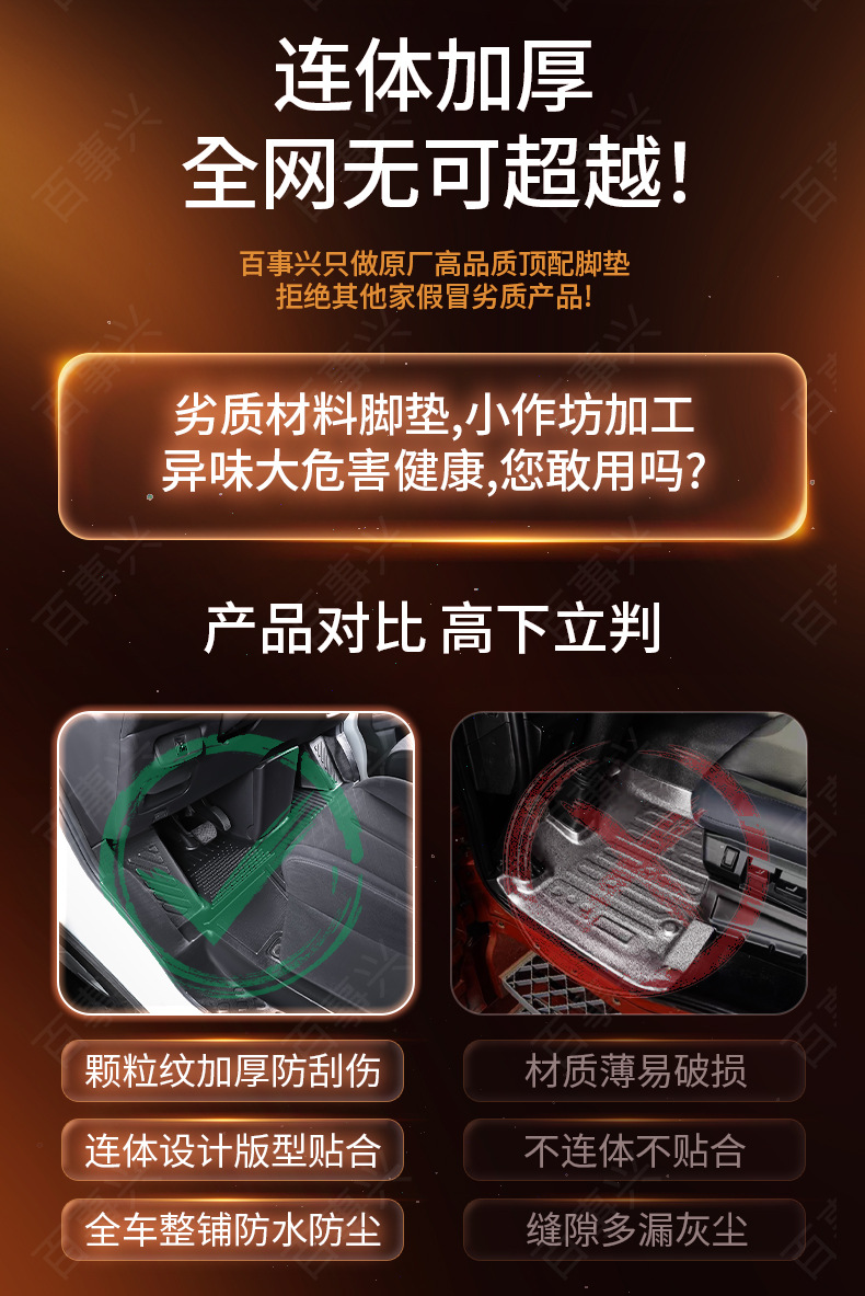 Suitable for Changan Kaicheng V919 Trunk Mat, Special Passenger Version/Cargo Version Car Mat, Tpe Car Floor Mat