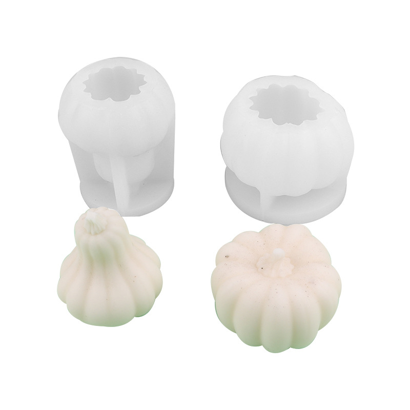 Halloween estereoscópico calabaza molde de silicona DIY molde de goma de banana simulación herramienta de pastelería de calabaza