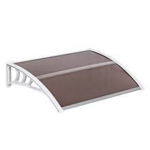 無聲門上雨棚遮陽棚遮雨棚陽光板雨蓬郵購包裝UV雨篷