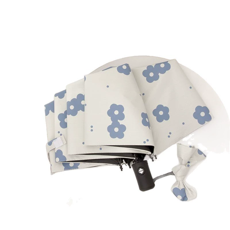 Fresh automatic durable handheld umbrella solar-powered, fully automatic, increased thickness, sun protection
