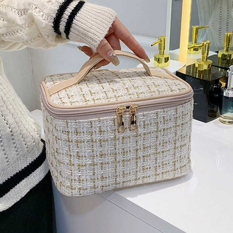 Брендовая универсальная organizer bag, вместительная маленькая сумка, портативная косметичка высокого качества для выхода, стиль Chanel