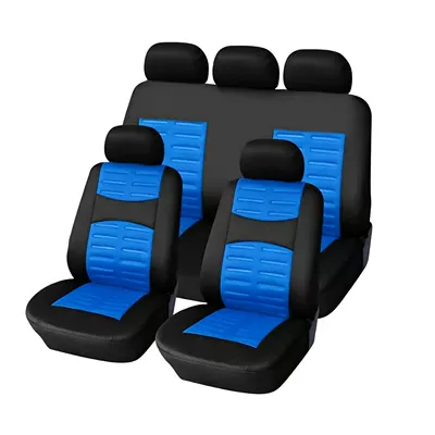 seat cushions, seat covers, universal for – Universal seat cover - blue-2-piece-set-single-seat