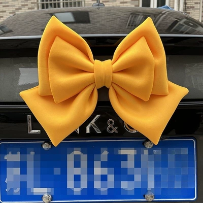 Motorcycle Doll Ornament for — Car ornaments - high-quality-space-cotton-material-2428cm-yellow-bow