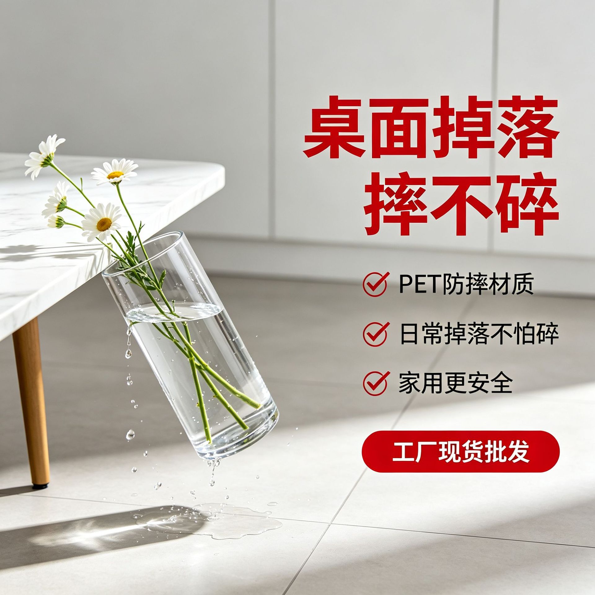 Vase Ornaments Living Room Flower Arrange Acrylic High-grade Hydroponics Rich Bamboo Transparent Anti-drop Plastic Large