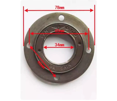 Little Dolphin Scooter Accessories 25H # 55 Teeth and Four Holes T8F # 44-Tooth Equal-Speed Reduction Chainring Without Teeth Flywheel Chainring (Motosiklet ləvazimatları və aksesuarları) - freewheel