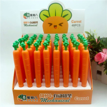 卡通软胶创意胡萝卜卡通自动铅笔 学生铅笔