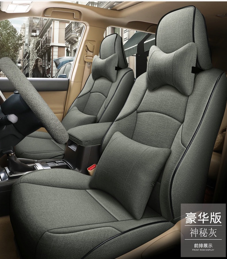 [Cross-Border] Toyota 4Runner 11-24 Prado Linen Seat Cover Full Surround Car Seat Cushion