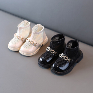 Children's sandals women's summer fashion outerwear soft bottom princess shoes little Princess Martin boots student versatile girls' shoes