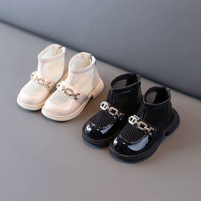 Детские сандалии, женская летняя модная верхняя одежда, обувь принцессы с мягкой подошвой, маленькие ботинки принцессы Мартин, универсальная обувь для девочек, Студенческая обувь