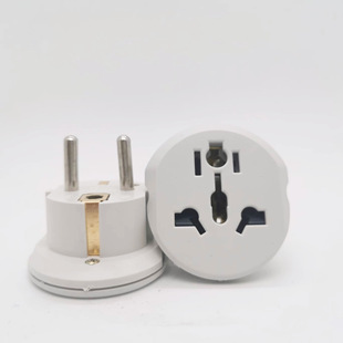 Hollow copper German standard conversion plug high power European standard conversion connector Germany France South Korea Russia travel plug