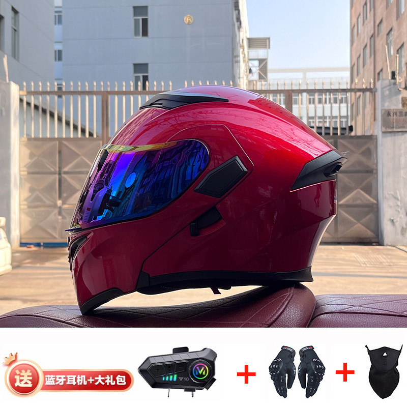 JIEKAI casco de motocicleta casco completo de motocicleta para hombres y mujeres Bluetooth casco de exposición casco de coche eléctrico 3C certificación