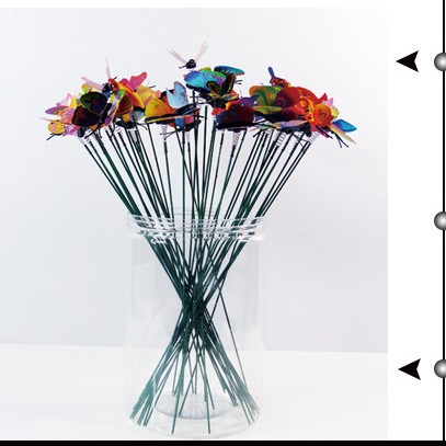 Decoración de mariposa 3D de PVC, enchufable, de una o doble capa, para jardín, fiesta y exteriores