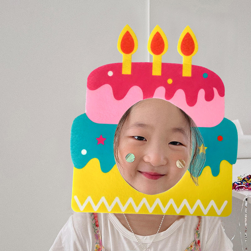 Ins Style Little Red Book Creative Cake Headgear Hat Funny Party Photo Decoration Props Birthday Party Mask Ins Style Little Red Book Creative Cake Headgear Hat Funny Party Photo Decoration Props Birthday Party Mask