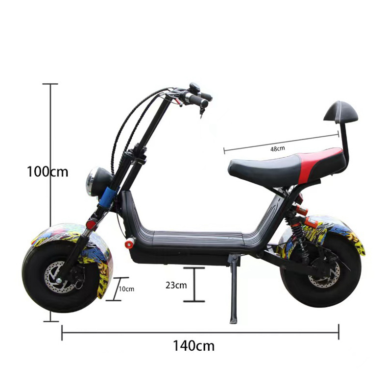 Harley-Style Electric Scooter, Small Harley-Style Electric Scooter, 48V Harley-Style Scooter, Citycoco Harley