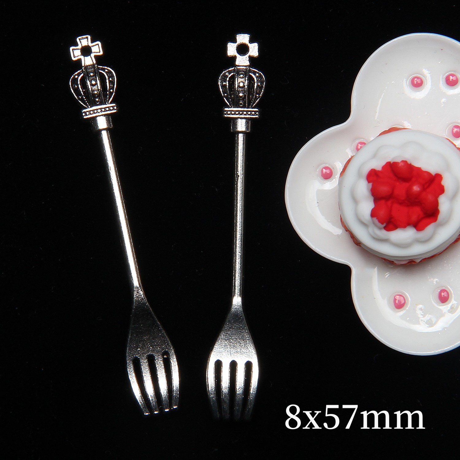 Tenedor de corona grande