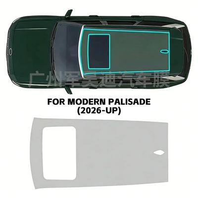 2026 Hyundai Palisade, Exclusively for – Car paint protective film - 2026-hyundai-palisade-roof-tpu-protective-film-tpu75mil-car-paint-mask